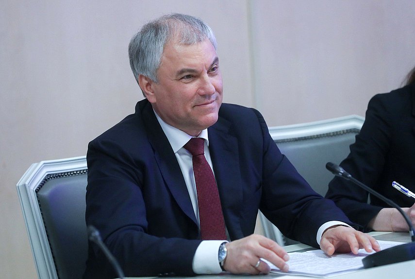 Chairman of the State Duma Vyacheslav Volodin