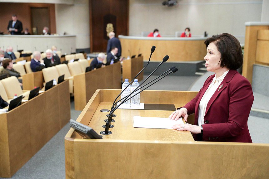 Заместитель Председателя Комитета по международным делам Ирина Роднина