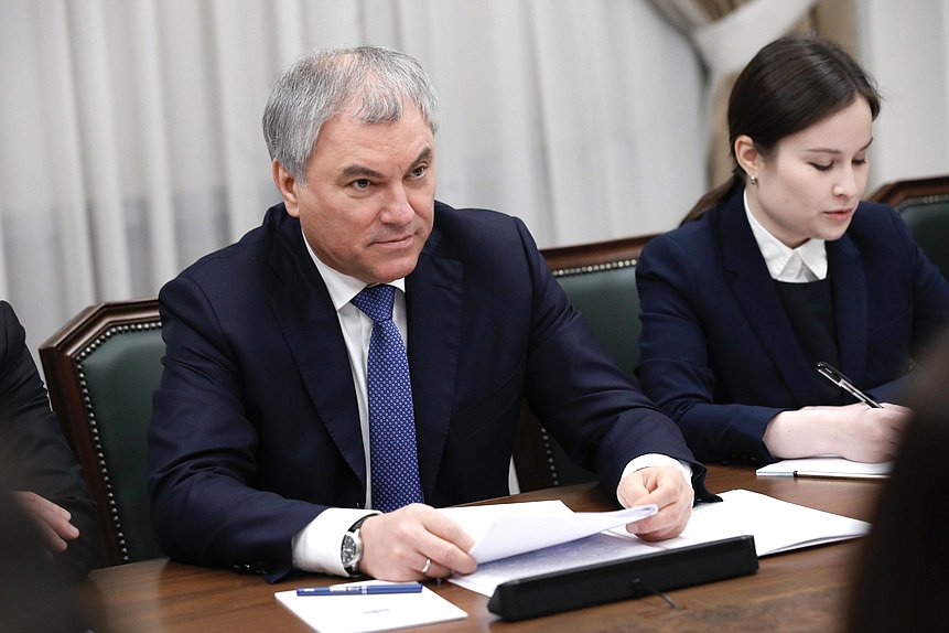 Chairman of the State Duma Vyacheslav Volodin