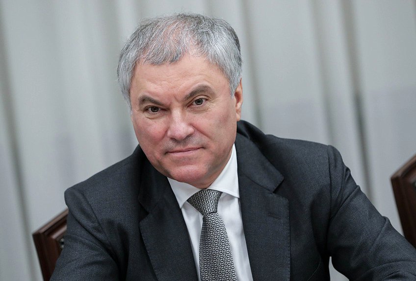 Chairman of the State Duma Vyacheslav Volodin