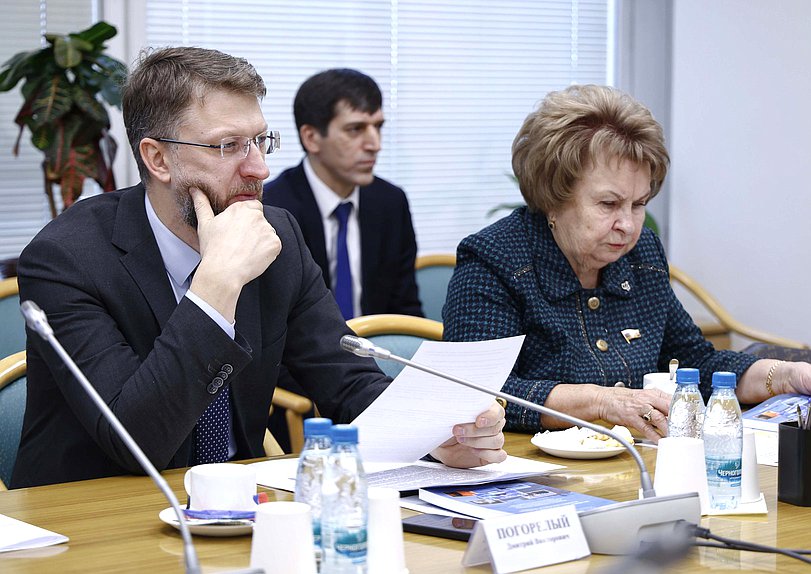 Член Комитета по развитию Дальнего Востока и Арктики Дмитрий Погорелый и заместитель Председателя Комитета Валентина Пивненко