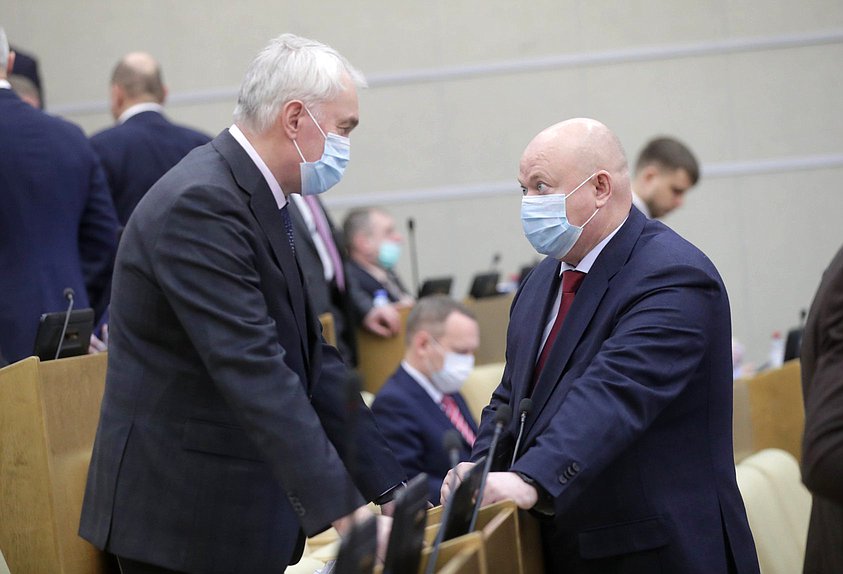 Председатель Комитета по обороне Андрей Картаполов и Первый заместитель Председателя Комитета Андрей Красов
