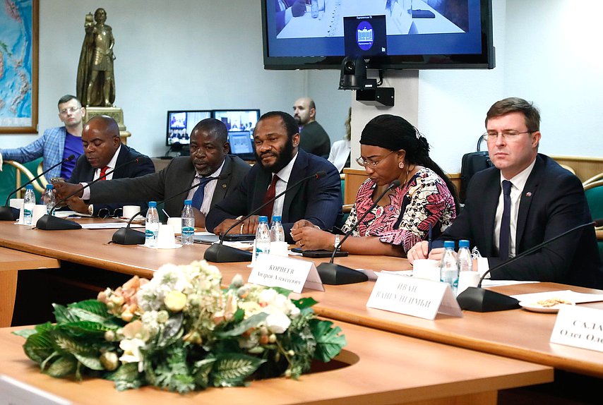 Встреча депутатской группы Государственной Думы по связям с парламентами Республики Конго, Демократической Республики Конго, с группой дружбы «ДРК — Россия» Национального собрания Демократической Республики Конго