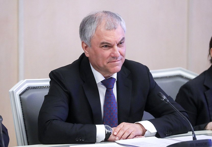 Chairman of the State Duma Vyacheslav Volodin