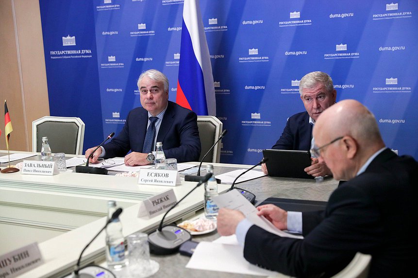 Встреча депутатов Государственной Думы с депутатами Бундестага Федеративной Республики Германия — членами Германо-российской парламентской группы в режиме видеоконференции