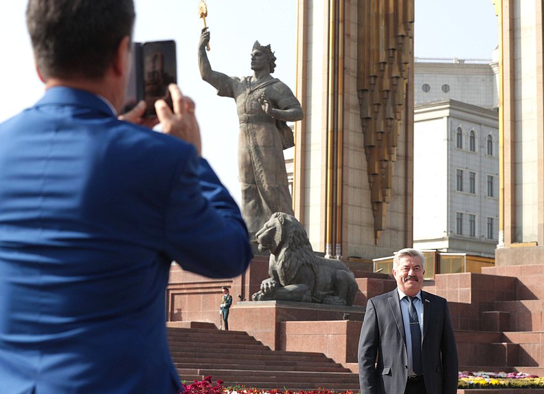 First Deputy Chairman of the Committee on Issues of the Commonwealth of Independent States and Contacts with Fellow Countryman Viktor Vodolatskii