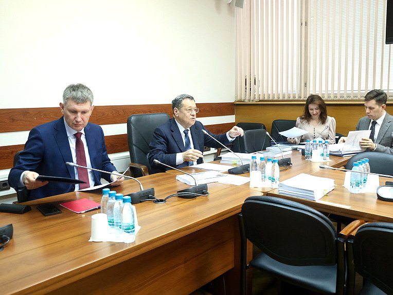 Министр экономического развития РФ Максим Решетников и Председатель Комитета по бюджету и налогам Андрей Макаров