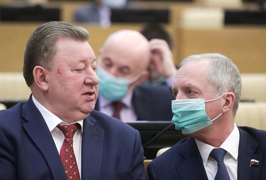 Председатель Комитета по аграрным вопросам Владимир Кашин и член Комитета по аграрным вопросам Игорь Станкевич