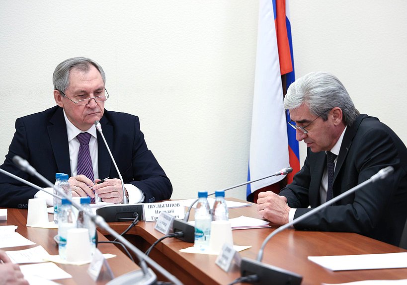 Председатель Комитета по энергетике Николай Шульгинов и руководитель Ростехнадзора Александр Трембицкий