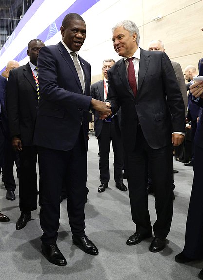 Chairman of the State Duma Vyacheslav Volodin and Deputy President of the Republic of South Africa Paul Mashatile