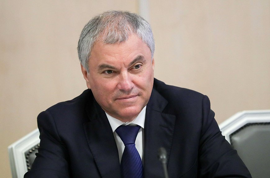 Chairman of the State Duma Vyacheslav Volodin