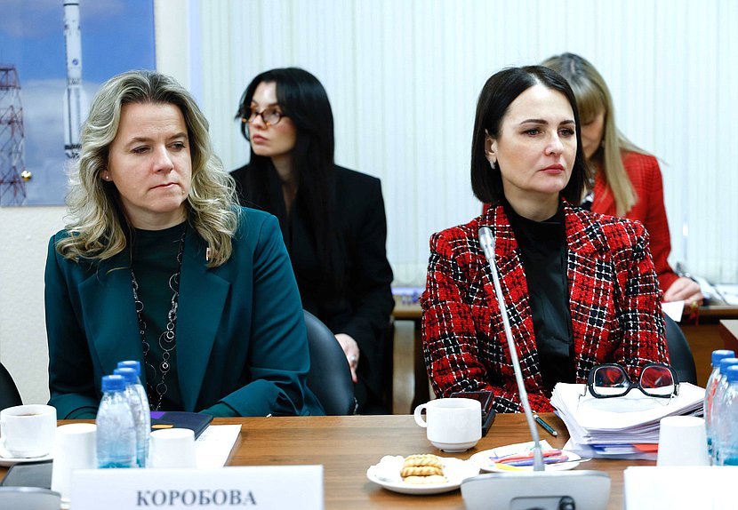 Член Комитета по защите семьи, вопросам отцовства, материнства и детства Ольга Коробова и Первый заместитель Председателя Комитета Татьяна Буцкая