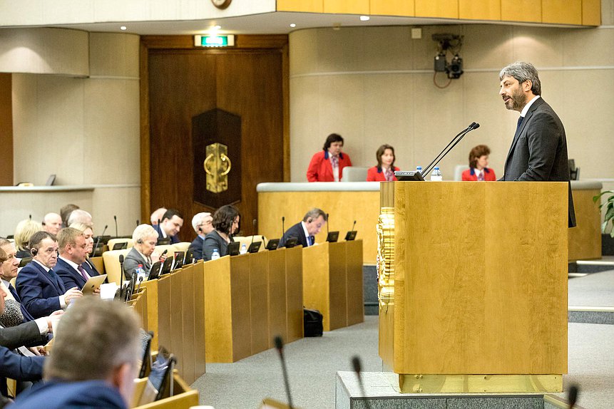 President of the Chamber of Deputies of the Parliament of Italy Roberto Fico