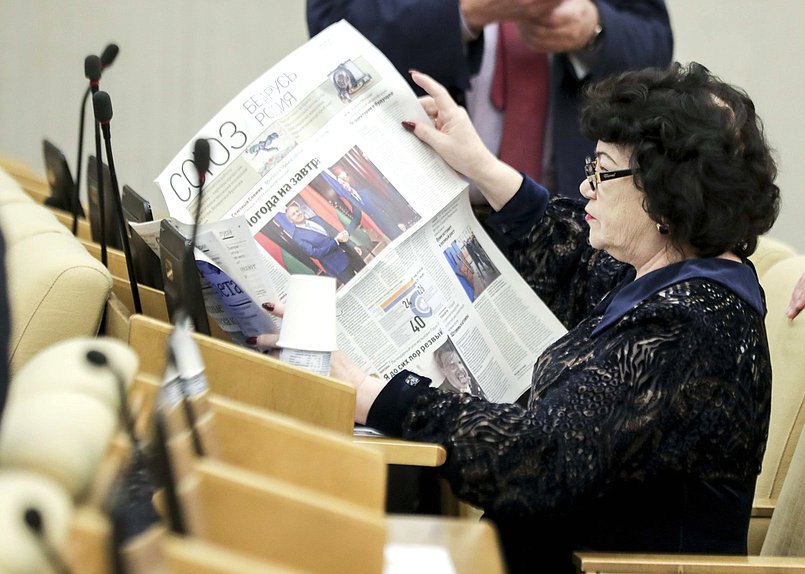 Председатель Комитета по вопросам семьи, женщин и детей Тамара Плетнева
