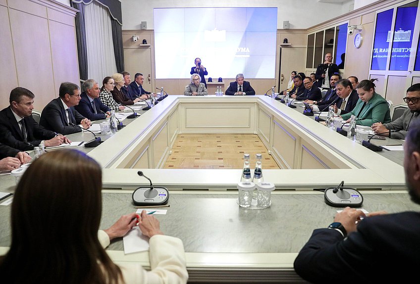 Meeting of Chairman of the State Duma Vyacheslav Volodin and Coordinating Minister for Economic Affairs of the Republic of Indonesia Airlangga Hartarto