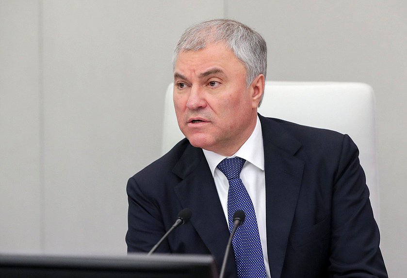 Председатель Государственной Думы Вячеслав Володин