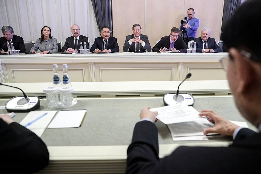 Meeting of First Deputy Chairman of the State Duma Alexander Zhukov and President of the Senate of the National Assembly of the Kingdom of Thailand Pornpetch Wichitcholchai