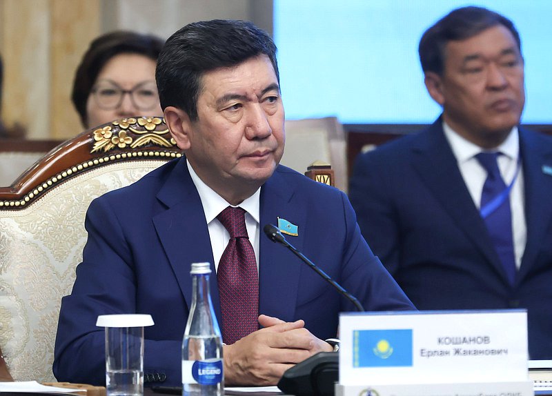 Presidente del Mazhilis del Parlamento de la República de Kazajstán Erlan Koshanov