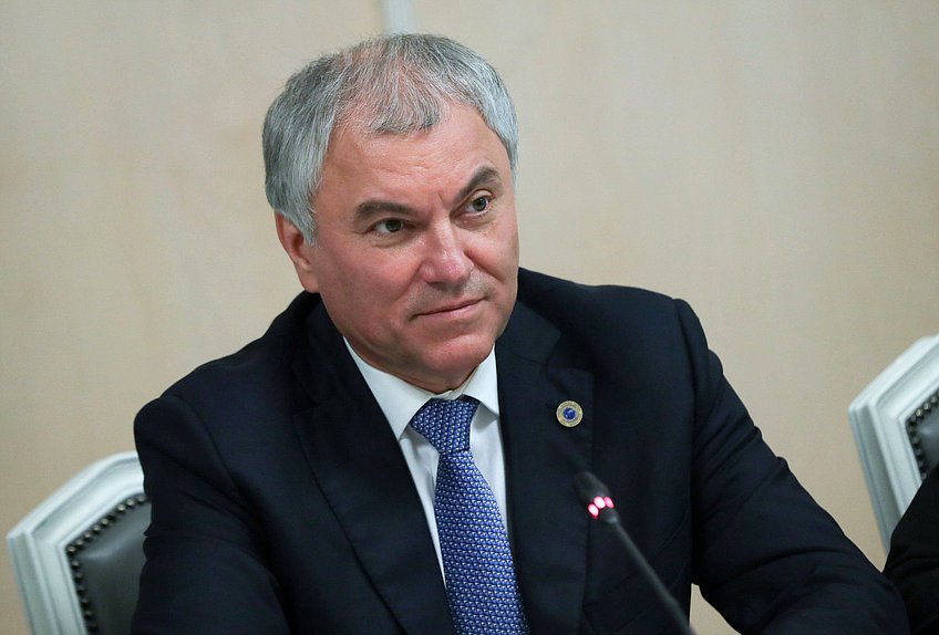 El Jefe de la Duma Estatal Vyacheslav Volodin