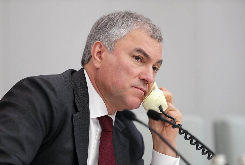 Председатель Государственной Думы Вячеслав Володин