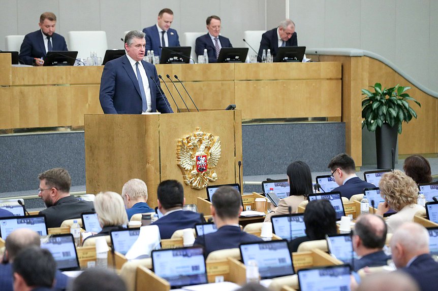 Руководитель фракции ЛДПР Леонид Слуцкий