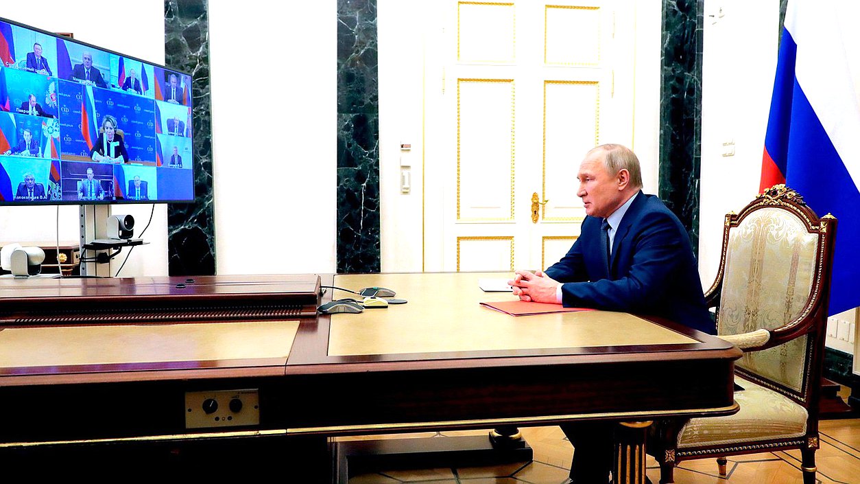 Совещание с постоянными членами Совета Безопасности. Фото: kremlin.ru