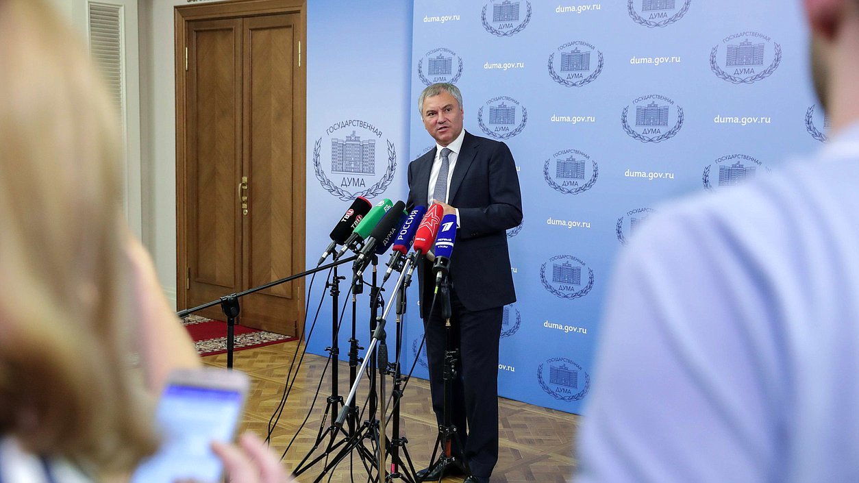 Председатель Государственной Думы Вячеслав Володин