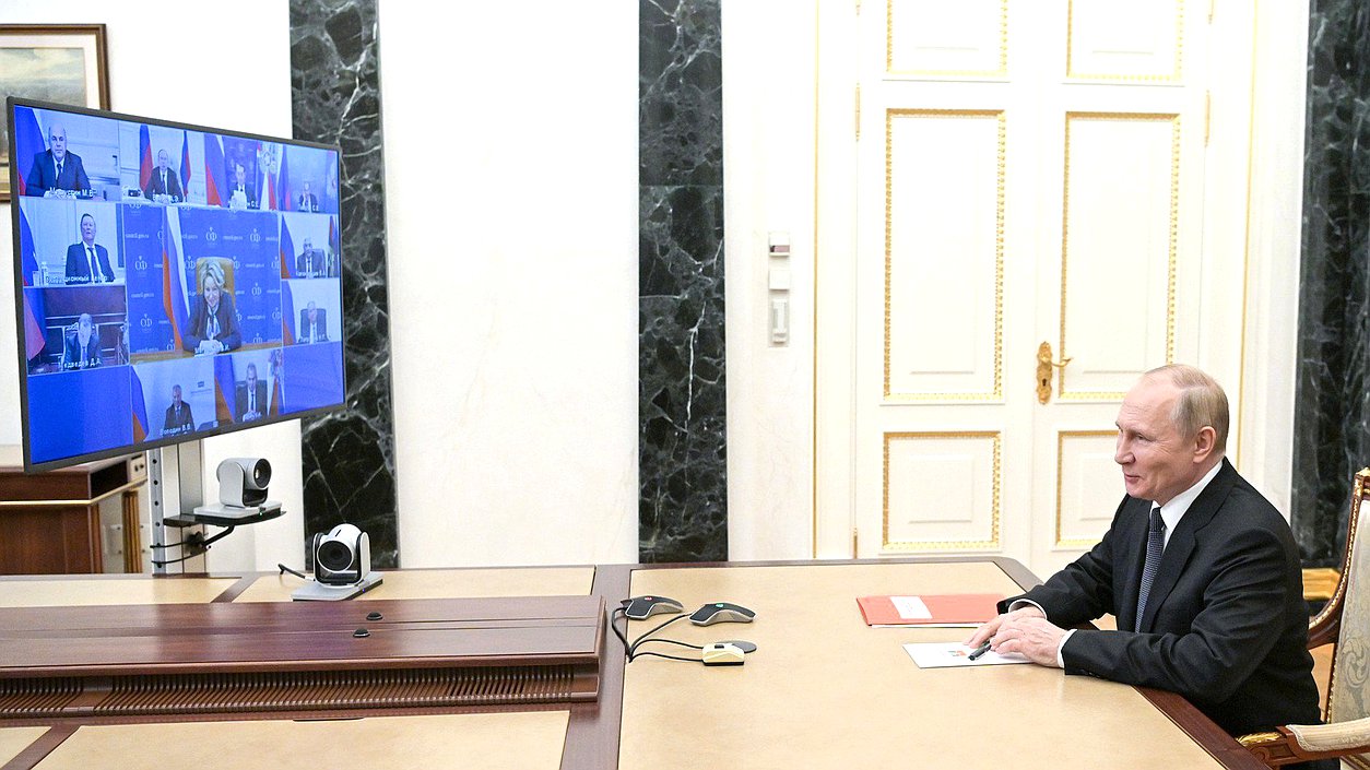 Совещание с постоянными членами Совета Безопасности. Фото: kremlin.ru