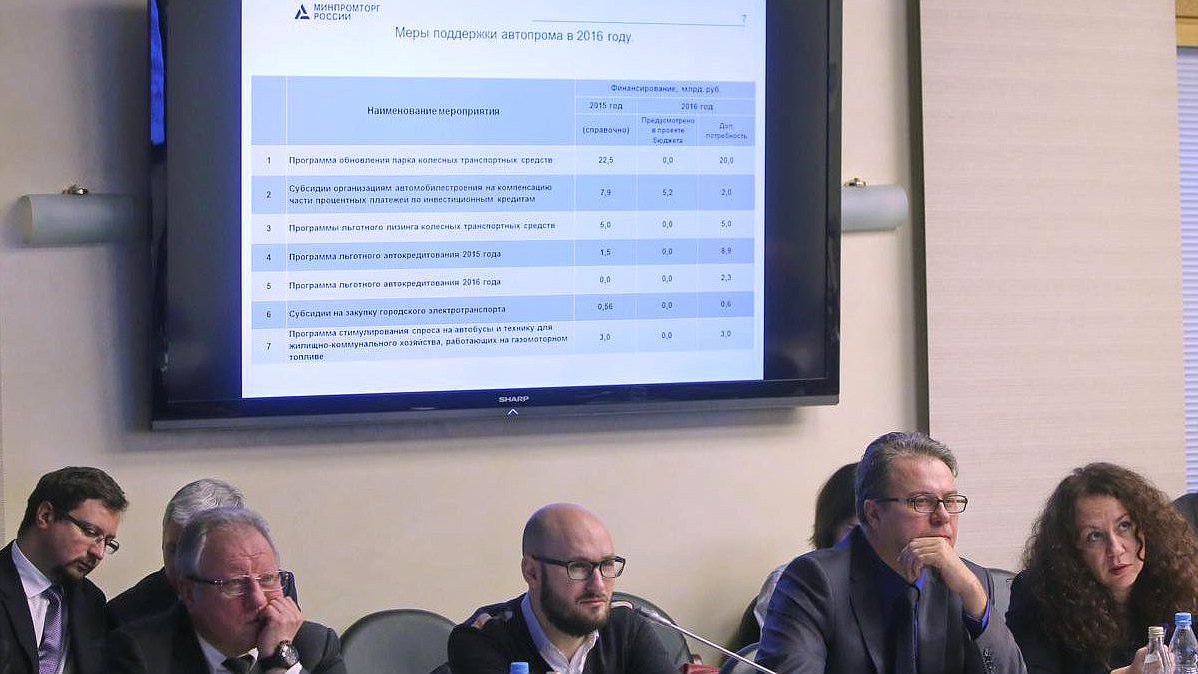Заседание Экспертного совета по инновационному развитию автомобильной промышленности и спецтехники при Комитете Государственной Думы по промышленности на тему «О ситуации в автомобильной отрасли». 


