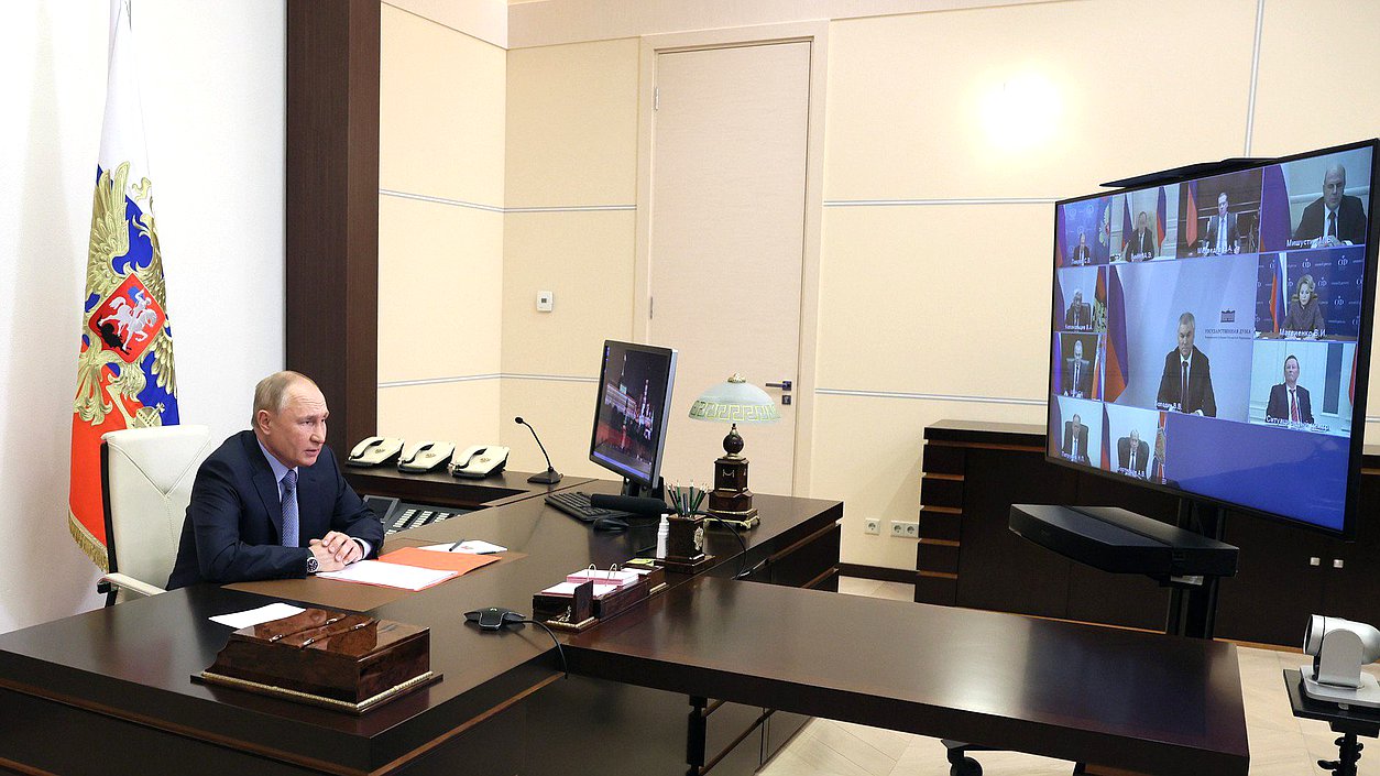 Совещание с постоянными членами Совета Безопасности. Фото: kremlin.ru