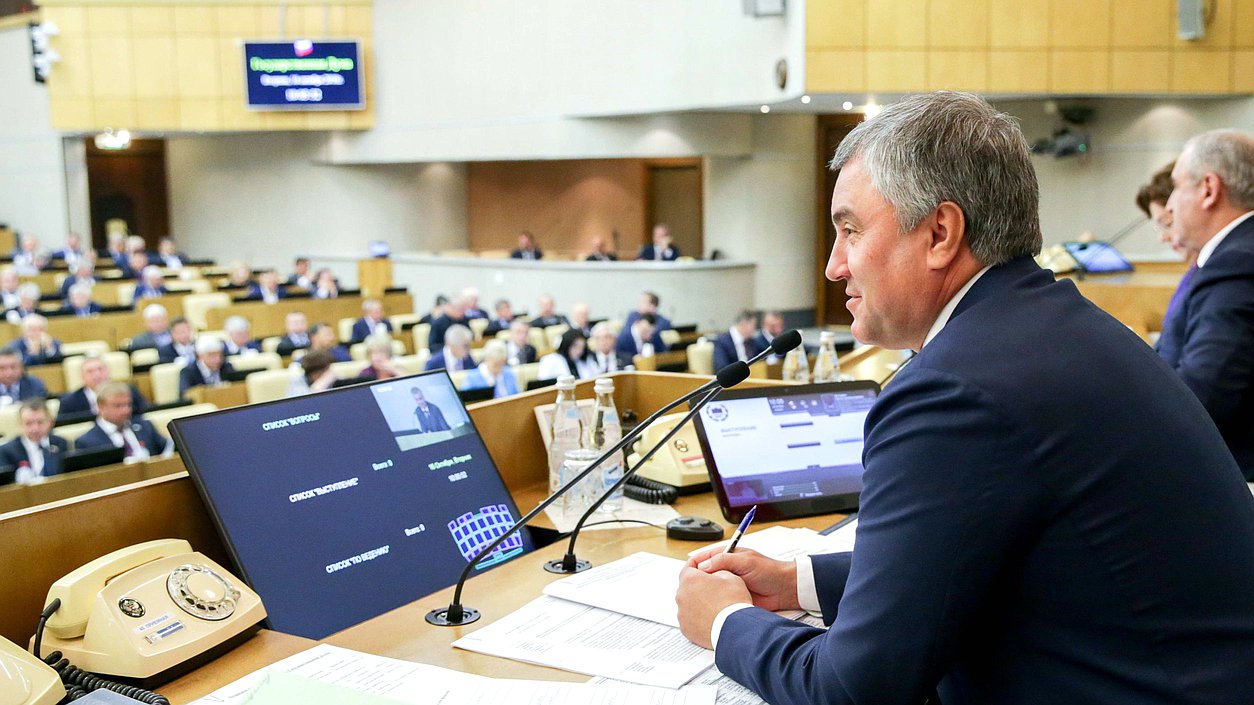 Председатель Государственной Думы Вячеслав Володин