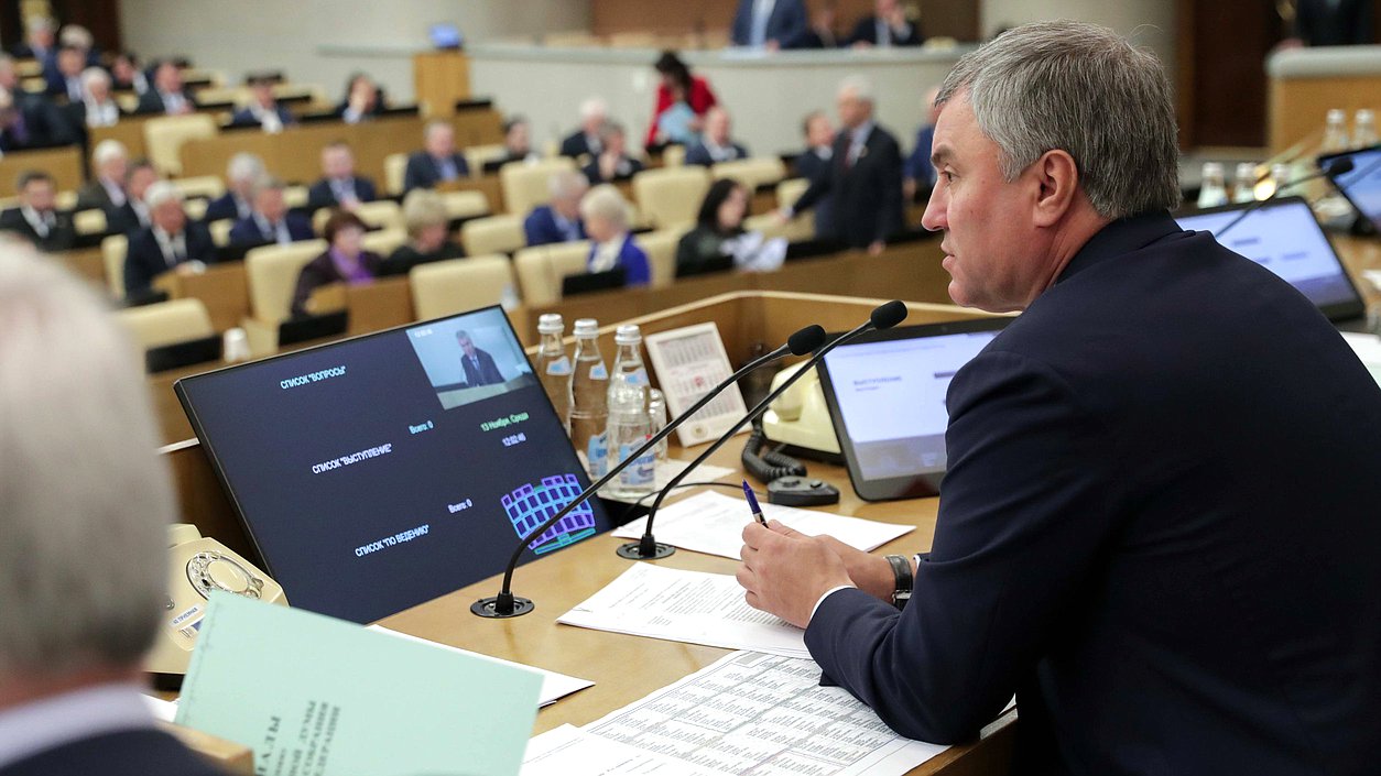 Председатель Государственной Думы Вячеслав Володин