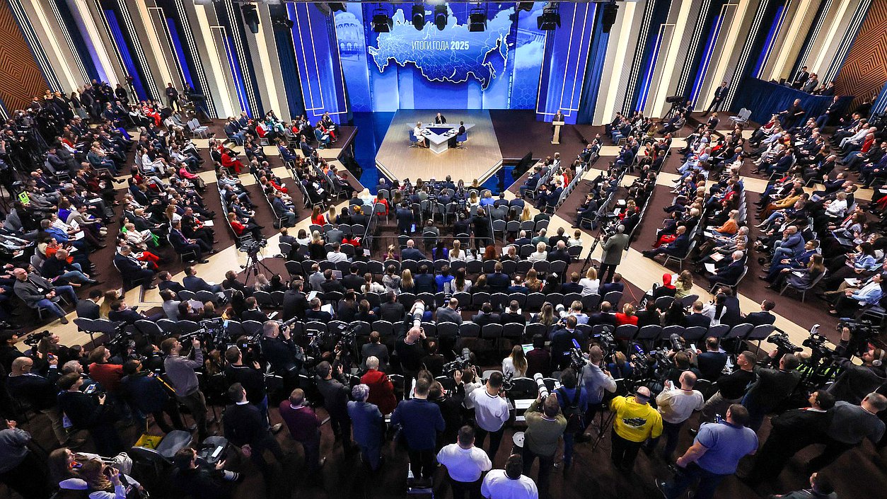 Программа «Итоги года с Владимиром Путиным». Фото: kremlin.ru