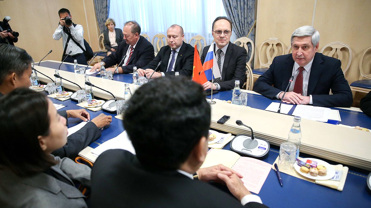 Meeting of the First Deputy Chairman of the State Duma Ivan Melnikov with Secretary of the Central Committee of the Communist Party of Vietnam, Chairman of the Central Committee of the Fatherland Front of Vietnam Trần Thanh Mẫn