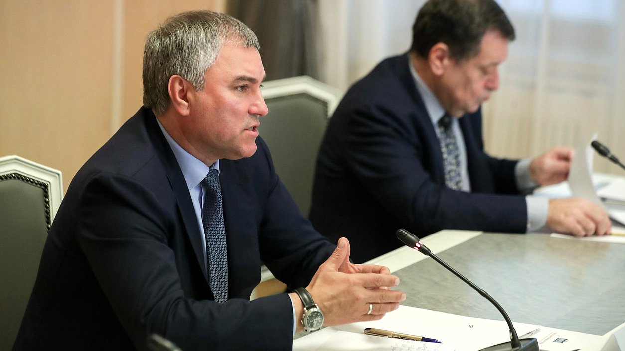 Председатель Государственной Думы Вячеслав Володин