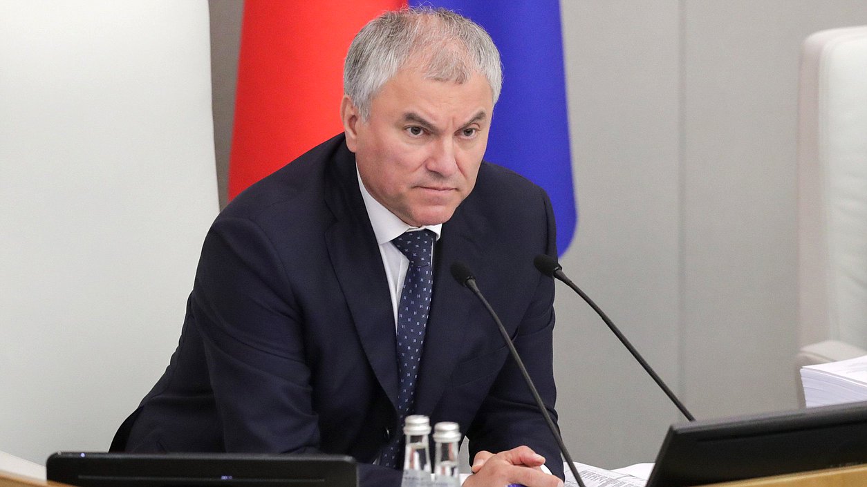 Chairman of the State Duma Vyacheslav Volodin