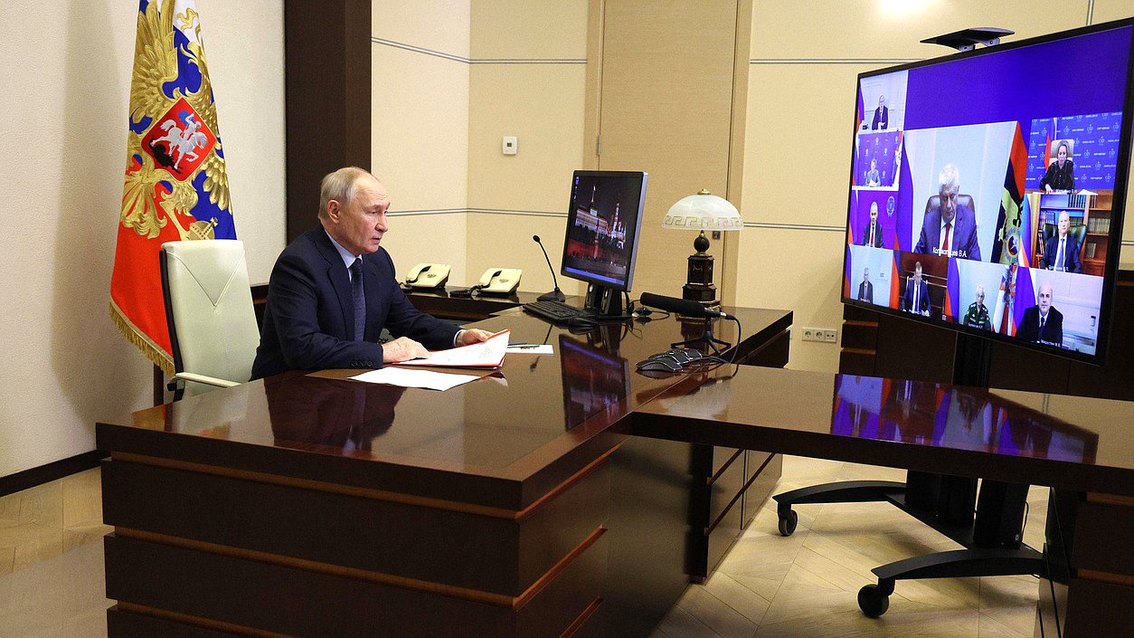 Совещание Президента РФ с постоянными членами Совета Безопасности. Фото: kremlin.ru