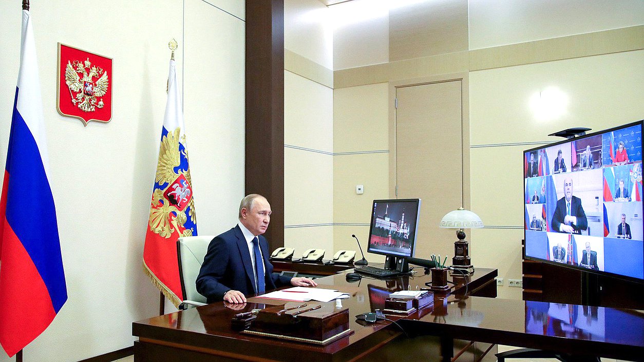 Совещание с постоянными членами Совета Безопасности. Фото: kremlin.ru