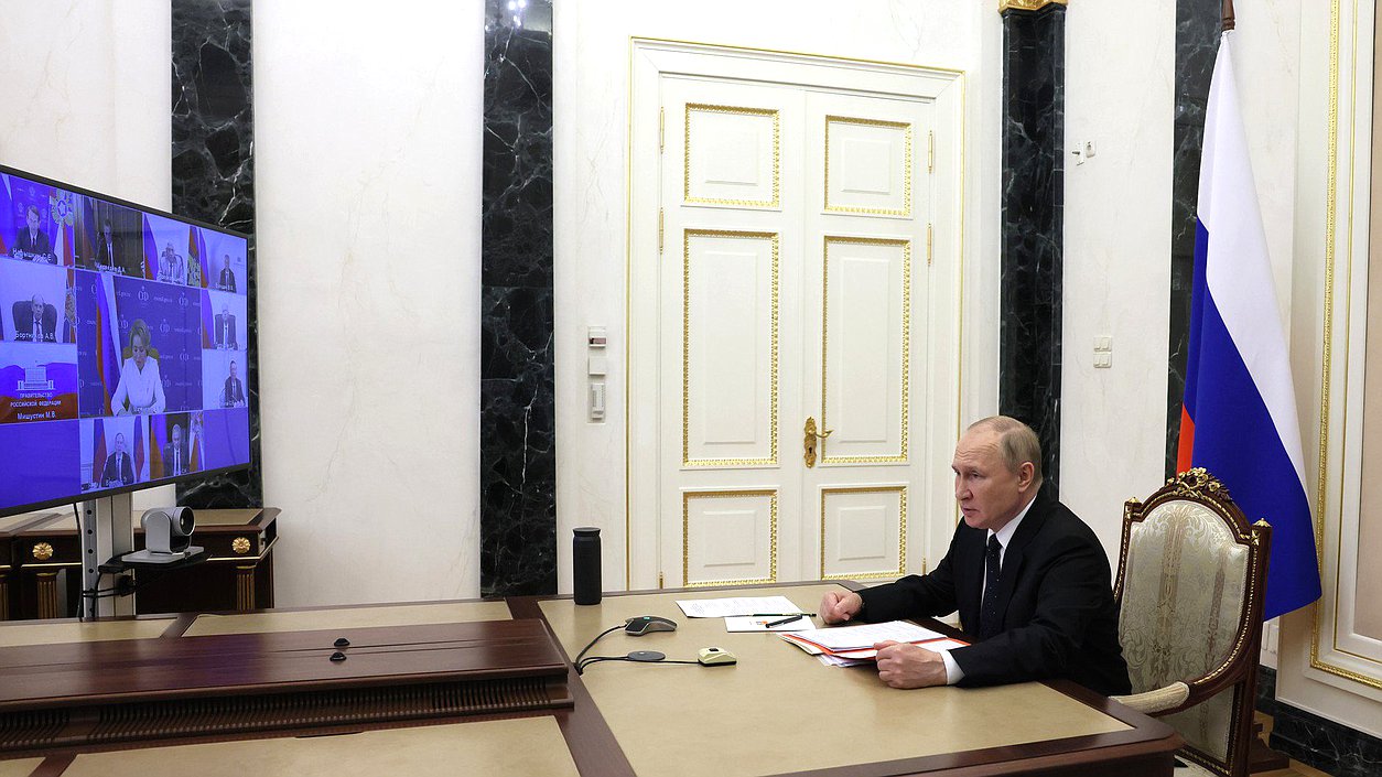 Совещание с постоянными членами Совета Безопасности. Фото: kremlin.ru