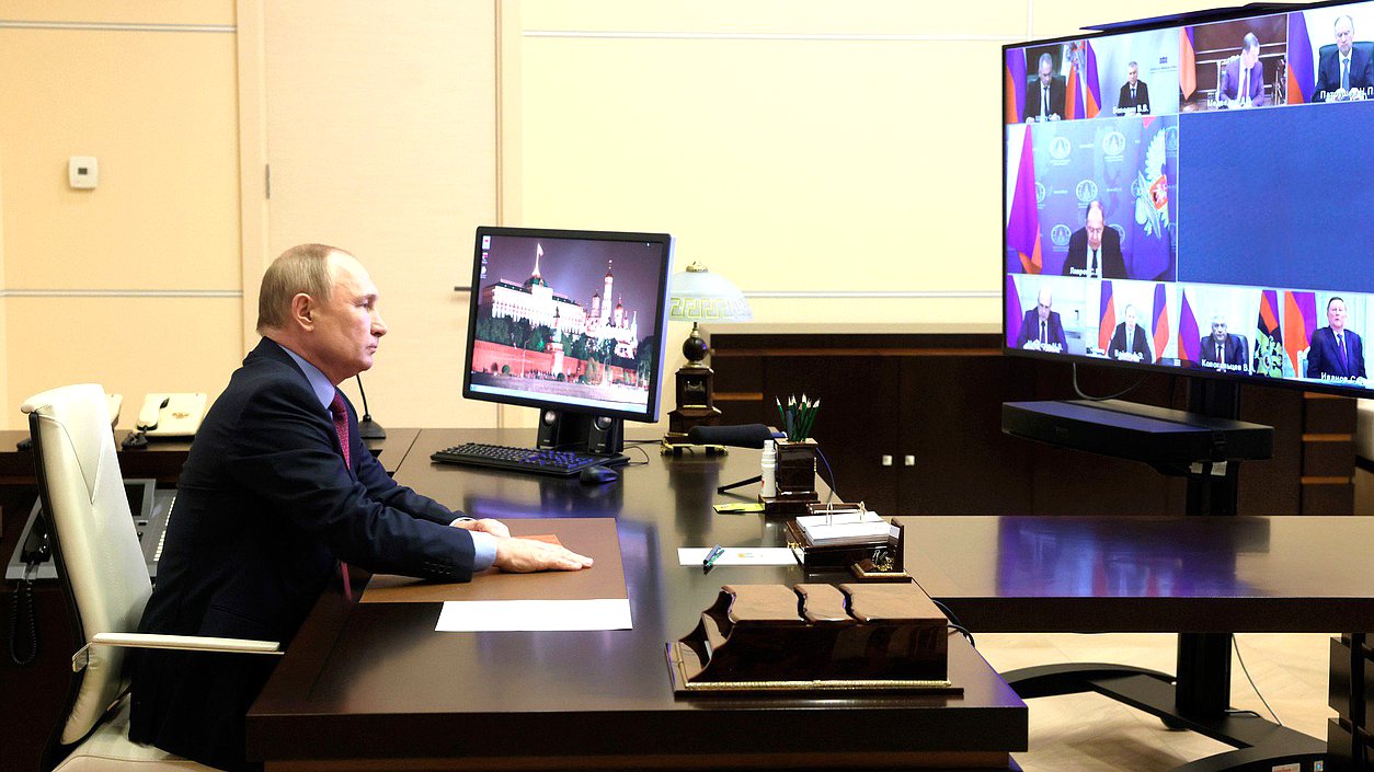 Совещание с постоянными членами Совета Безопасности. Фото: kremlin.ru