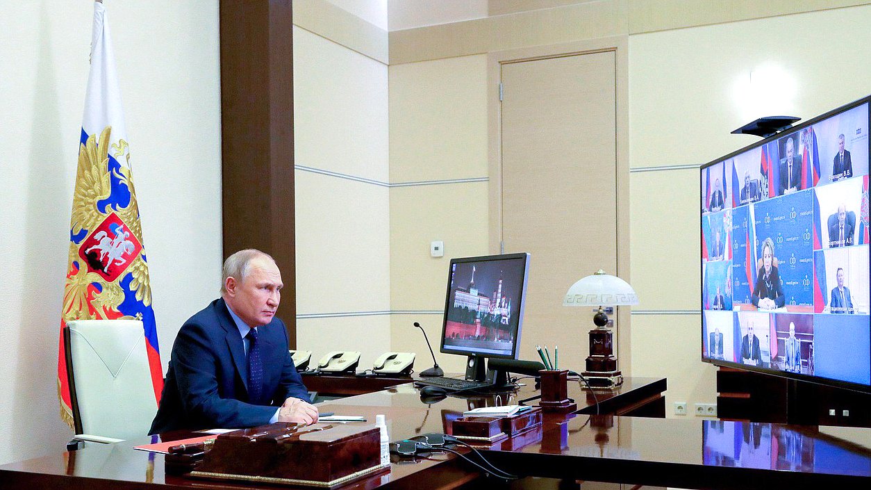 Совещание с постоянными членами Совета Безопасности. Фото: kremlin.ru