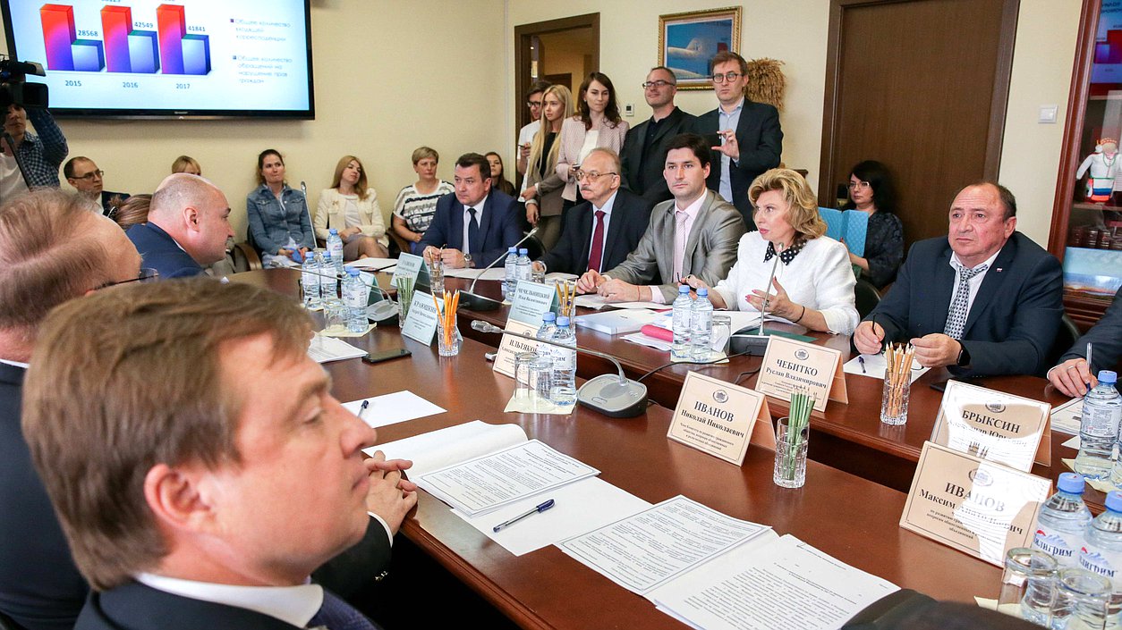 Доклад Уполномоченного по правам человека в РФ Татьяны Москальковой о своей деятельности в 2017 году в рамках заседания Комитета по развитию гражданского общества, вопросам общественных и религиозных объединений