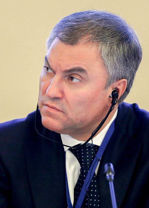 Председатель Государственной Думы Вячеслав Володин во время девятого пленарного заседания Парламентской Ассамблеи Организации Договора о коллективной безопасности.