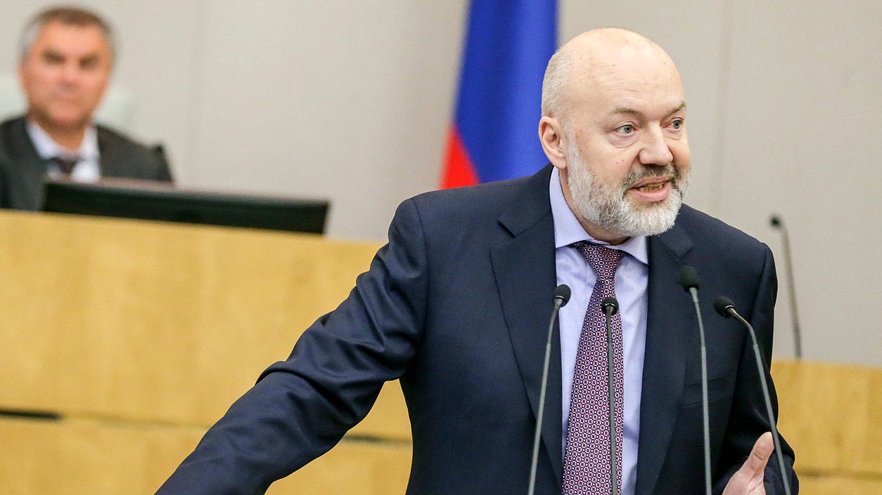 Председатель Комитета по государственному строительству и законодательству Павел Крашенинников во время заседания