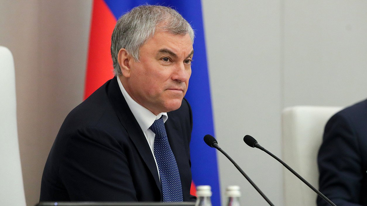 Chairman of the State Duma Vyacheslav Volodin