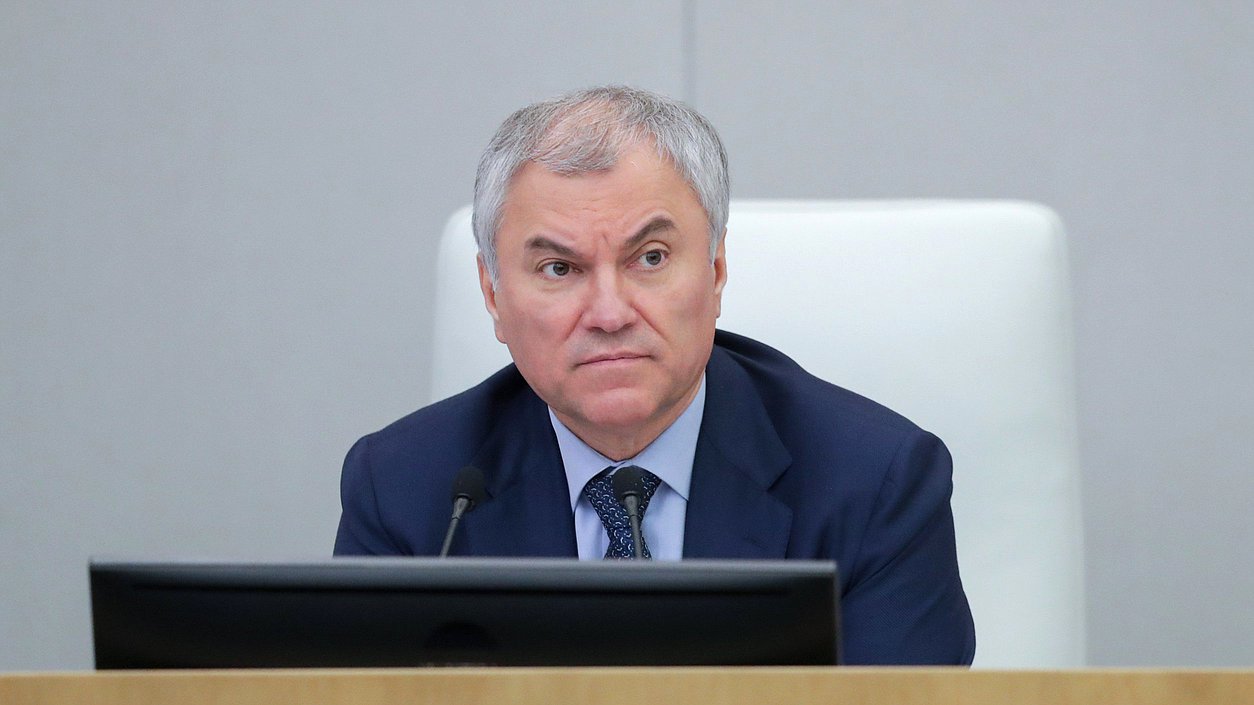 Chairman of the State Duma Vyacheslav Volodin