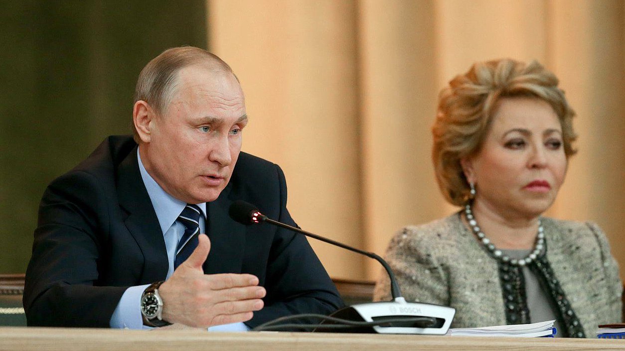 Президент Российской Федерации Владимир Путин во время заседания. Автор фото: Анна Исакова/Фотослужба Государственной Думы.