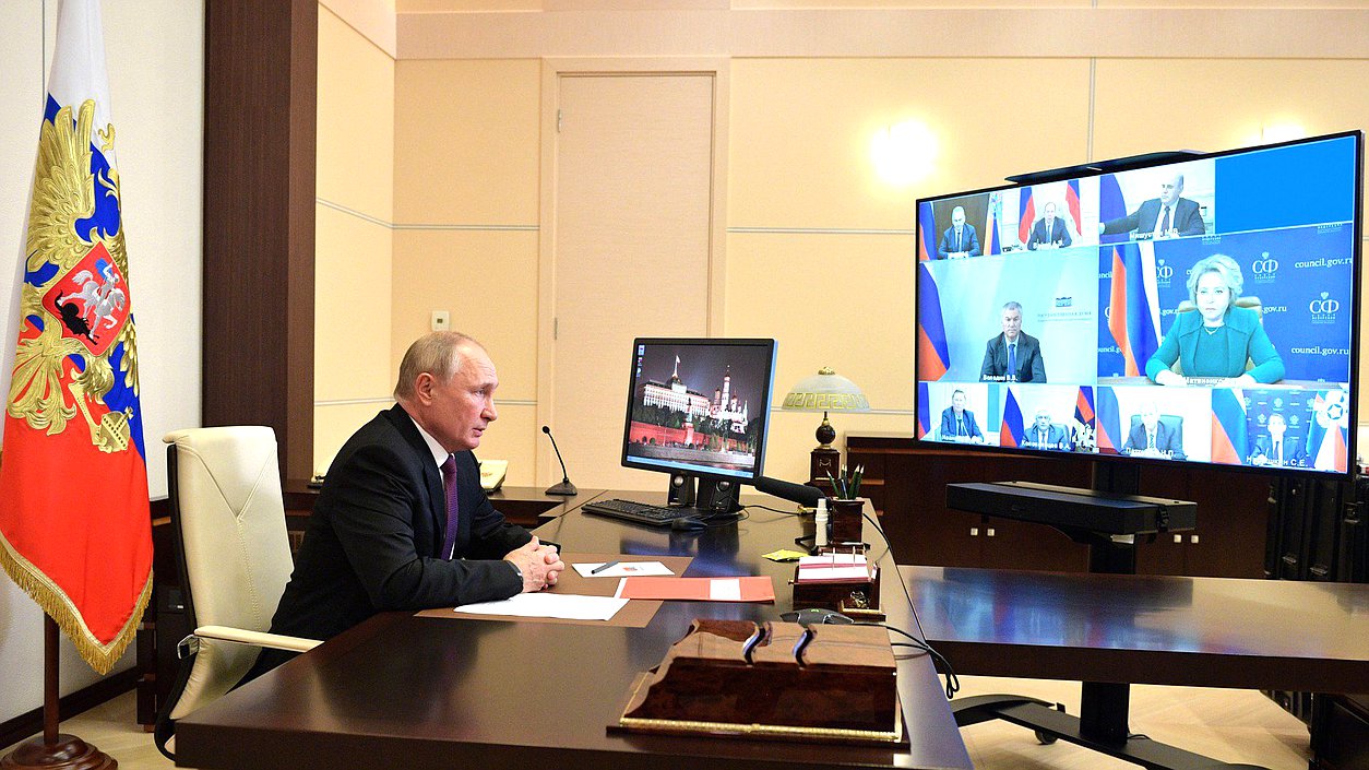 Совещание с постоянными членами Совета Безопасности. Фото: kremlin.ru