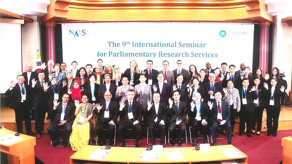 Participants of the 9th International Seminar for Parliamentary Research Services in the Republic of Korea