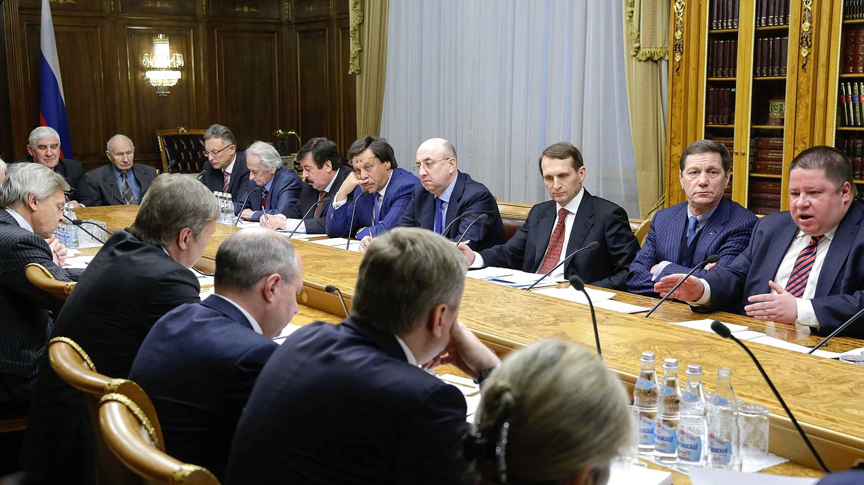 Заседание Научного совета по правотворчеству
при Председателе Государственной Думы Федерального Собрания Российской Федерации. 

